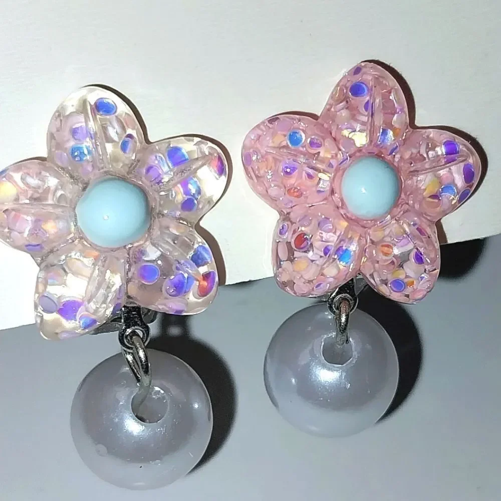 Beautiful fashion clip-on kids earrings